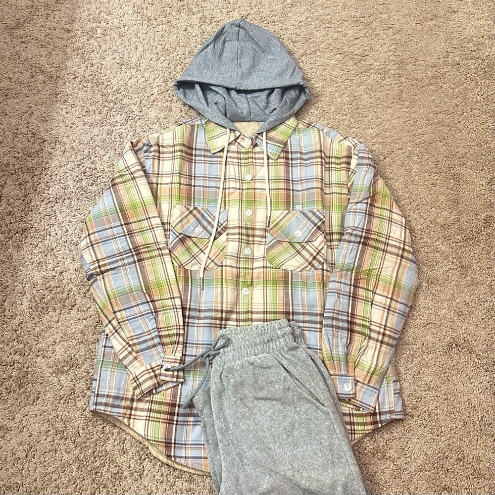 Quilted Shirt Jacket” 
 “Lightweight Padded Shacket - Picture 7 of 8
